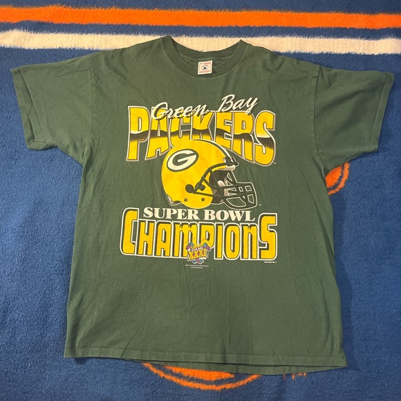 VINTAGE 1996 GREEN BAY PACKERS SUPER BOWL T SHIRT - Picture 1 of 7